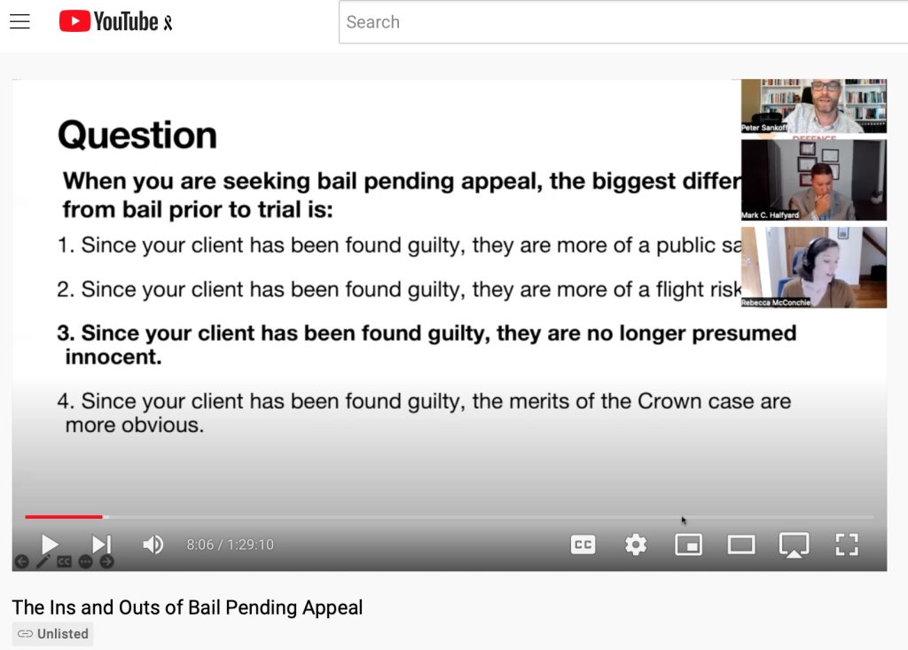 Bail screen shot
