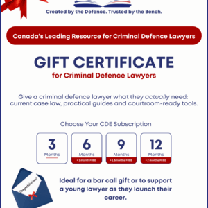 CDE Gift Certificate – The Perfect Gift for Young Lawyers